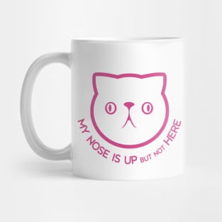 Persian cat's face. Derpy, cute chonk. For cat owners and lovers Mug